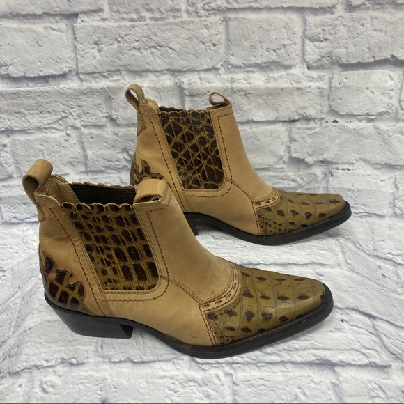 Donato Marrone Cowboy Ankle Boots Men’s Size 8D - Picture 9 of 14